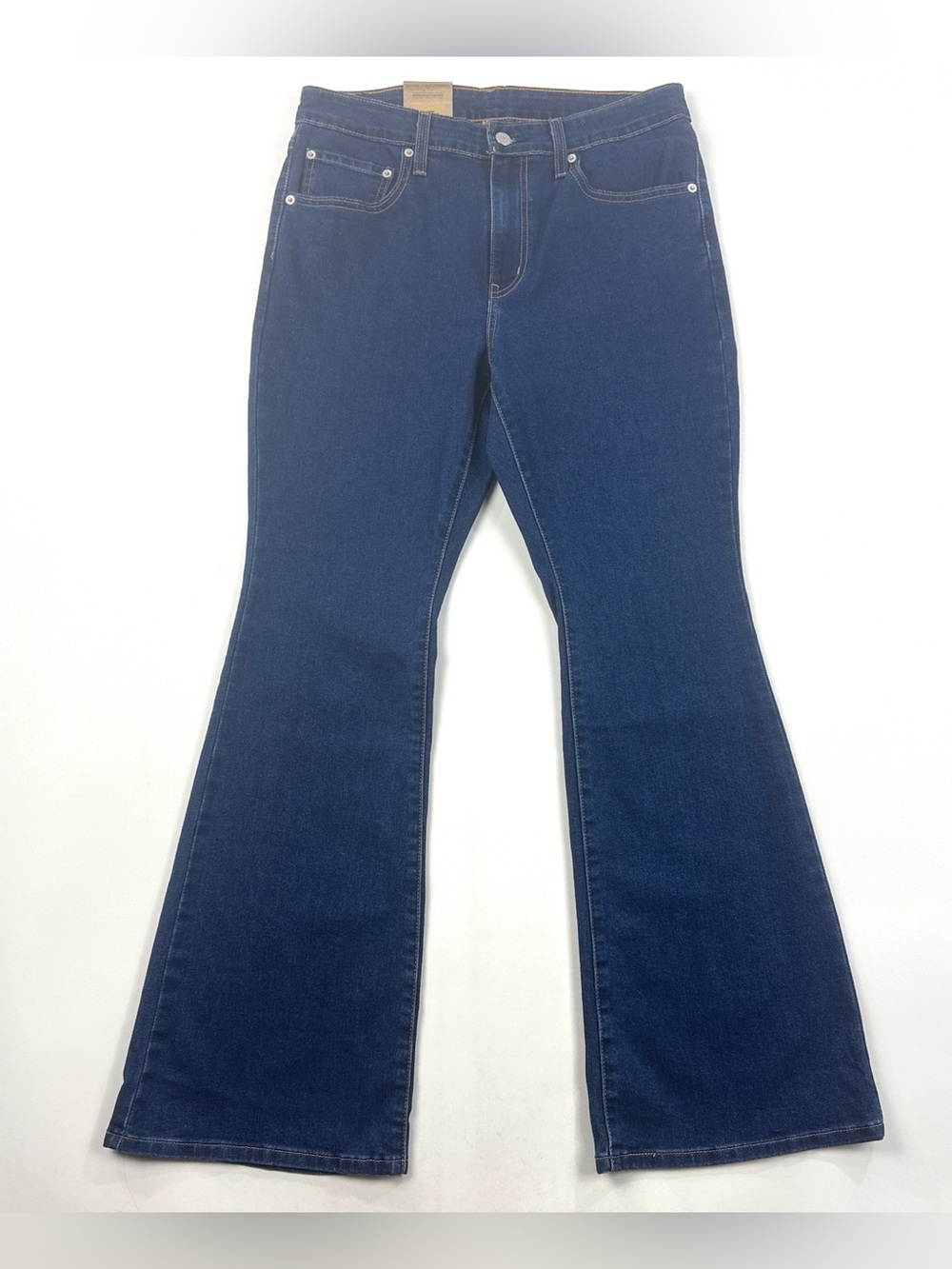 Levis 726 Flare High Rise Womens 30x30 Dark Blue Jeans Stellar Stretch A34102869